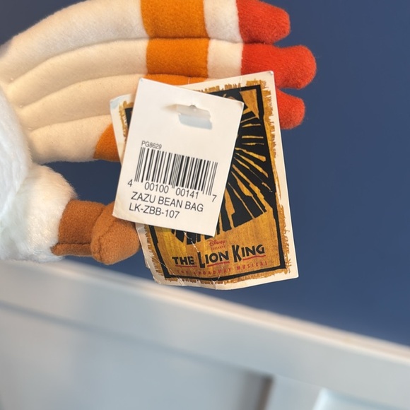 Zazu The Lion King Broadway Musical 8" Bean Bag Plush Doll Souvenir W/ Tag - Picture 6 of 9